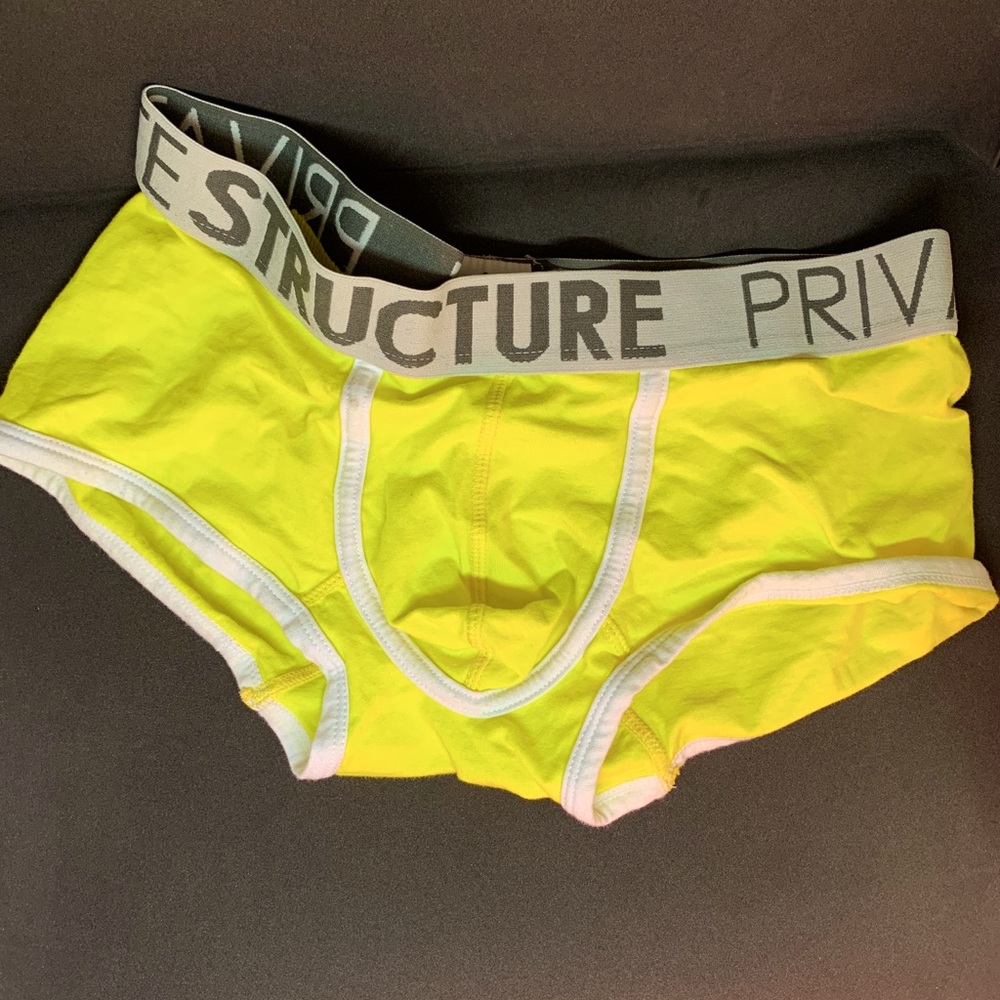 Private Structure Yellow Briefs. Size L